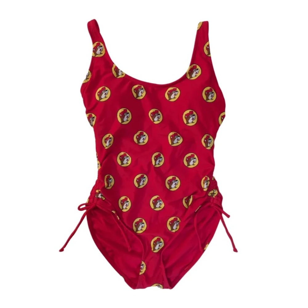 Buc-ee’s New Women’s One-Piece Swimsuit with Circular Print